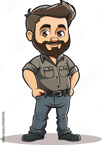 Urban Man Streetwise Style in Vector Form