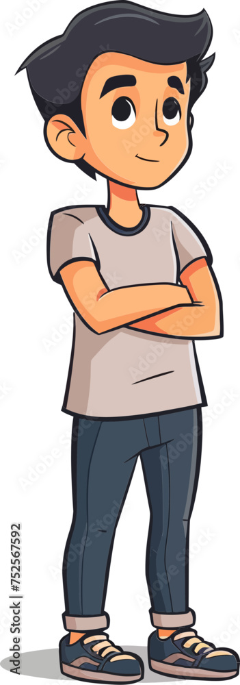 Skateboarder Man Shredding Pavement in Vector Form Skateboarder Man Shredding Pavement in Vector Form