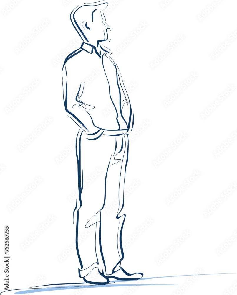 Fur Trader Man Trading Pelts in Vector Form Fur Trader Man Trading Pelts in Vector Form