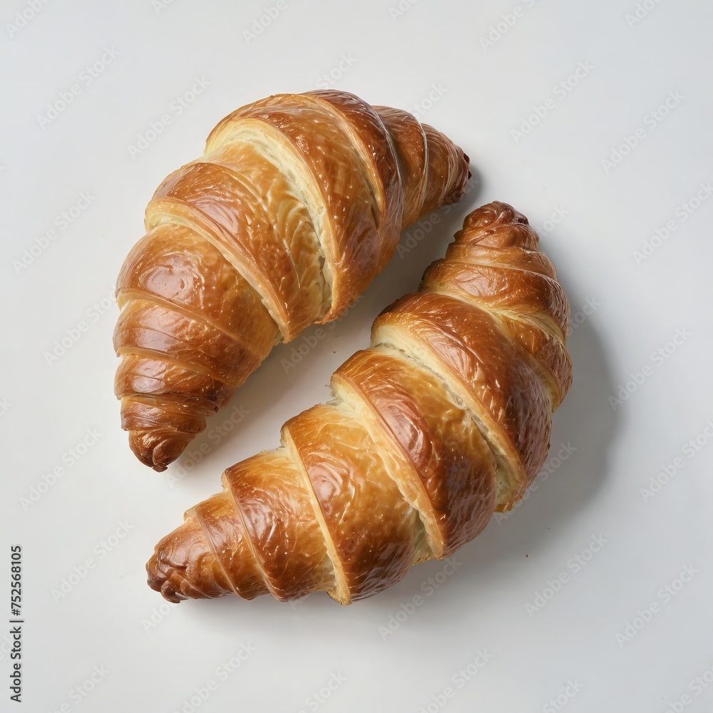 croissant on a white background
