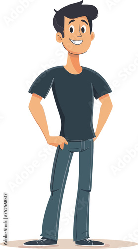 Banker Man Lendin the Mortgage in Vector Graphics photo