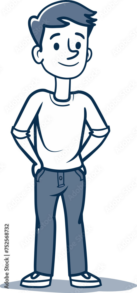 Cowboy Man Herdin the Longhorns in Vector Form Cowboy Man Herdin the Longhorns in Vector Form