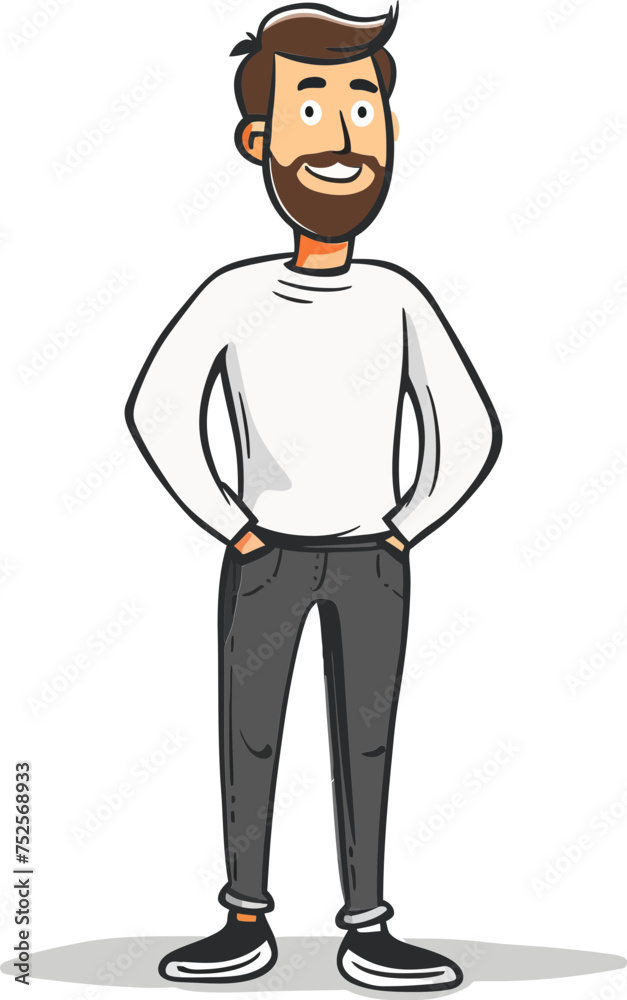 Banker Man Lendin out the Loans in Vector Illustration