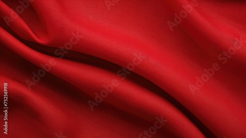 Detailed close-up of a vibrant red cloth. Perfect for textile backgrounds