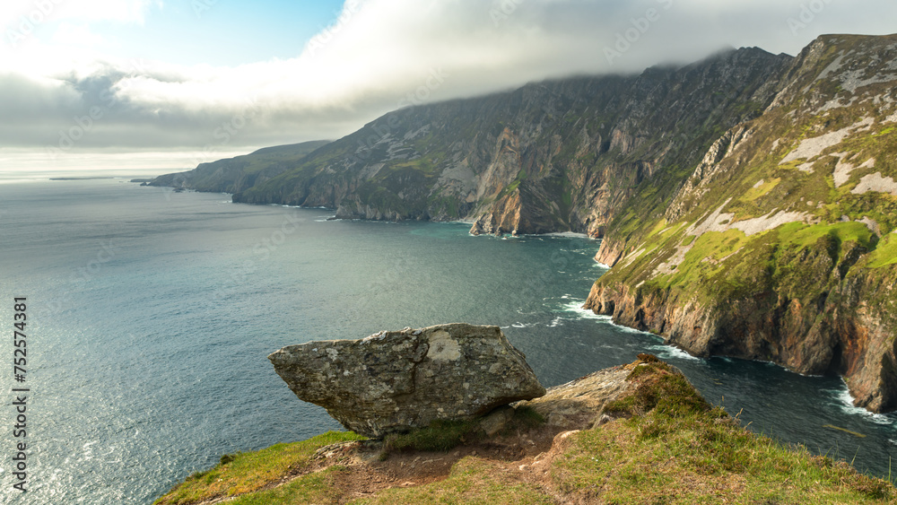 Beautiful scenery with Slieve League cliffs in Donegal Ireland