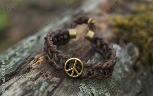 Peace sign bracelet
