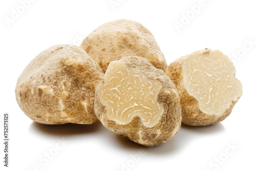 White truffle tuber magnatum shown in close up isolated photo