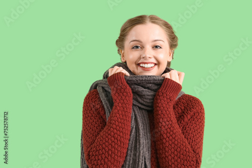 Beautiful happy young woman...