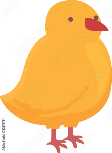 Small chicken icon cartoon vector. Laborer baby. Aviculture stable meat