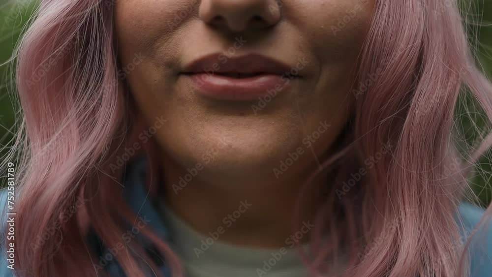Sensual woman biting and licking plump lips. Close up young woman face biting sexy lips and licking with tongue. Attractive woman lips and mouth. High quality FullHD footage Sensual woman biting and licking plump lips. Close up young woman face biting sexy lips and licking with tongue. Attractive woman lips and mouth. High quality FullHD footage