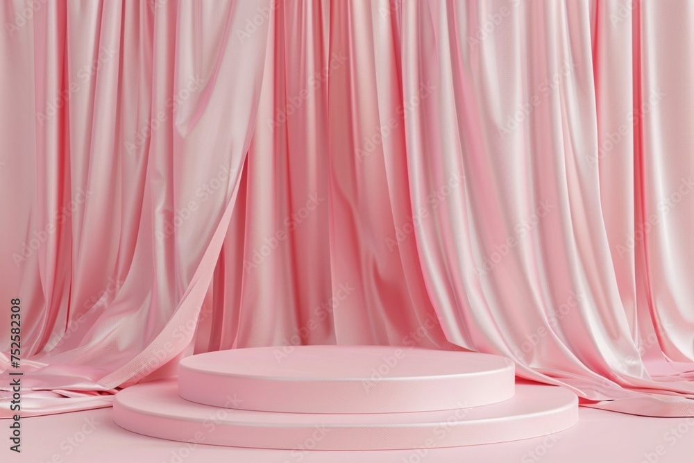 red velvet curtain