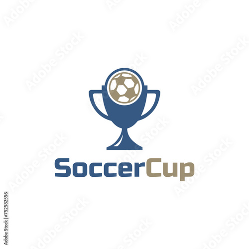 Soccer Cup Logo Vector Modern