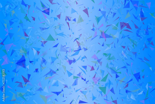 Random gradient triangle particle website background - chaotic abstract vector illustration
