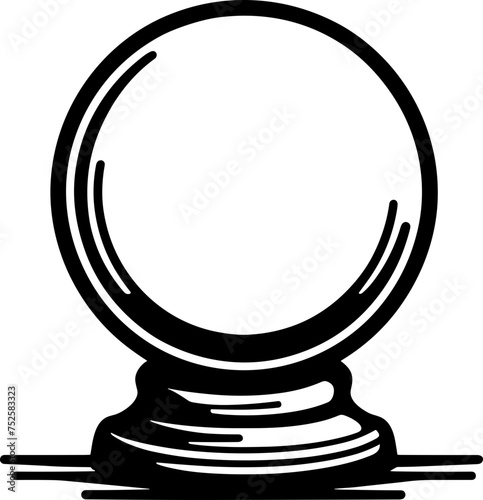 crystal ball on a stand