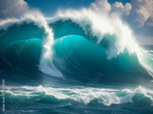 big wave of the sea