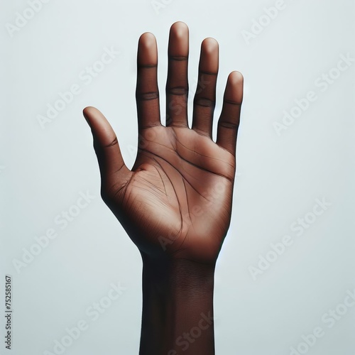 hand isolated on white background 