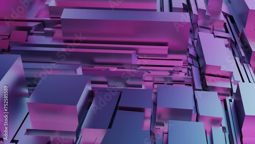 3d abstract art rendering of 3d background video animation with surrealistic motion in motion with Loop geometry subdivision. Resolution 4K (4096x2304)