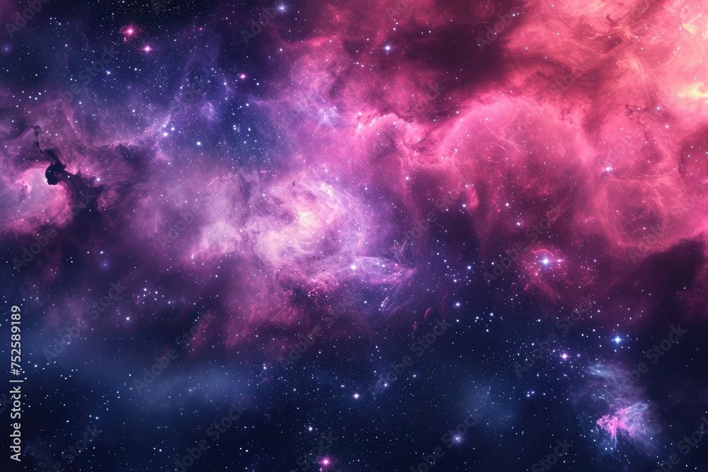 Cosmic wonders mesmerize with breathtaking galactic brilliance - obrazy, fototapety, plakaty 