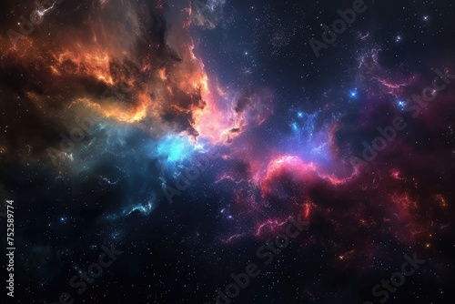 Celestial kaleidoscope reveals colorful galaxy vista