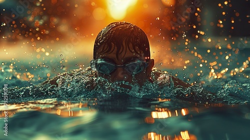 Swimmer, Goggles, Swimming goggles, Swim, Pool, Water, Lane, Racing, Competitive, Athlete, Sport, Training, Exercise, Swim cap, Speed, Dive, Stroke, Freestyle, Breaststroke, Backstroke, Butterfly photo