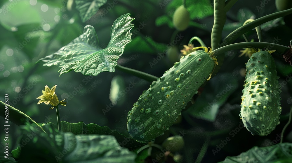 cucumbers on the plantation cucumbers on the plantation