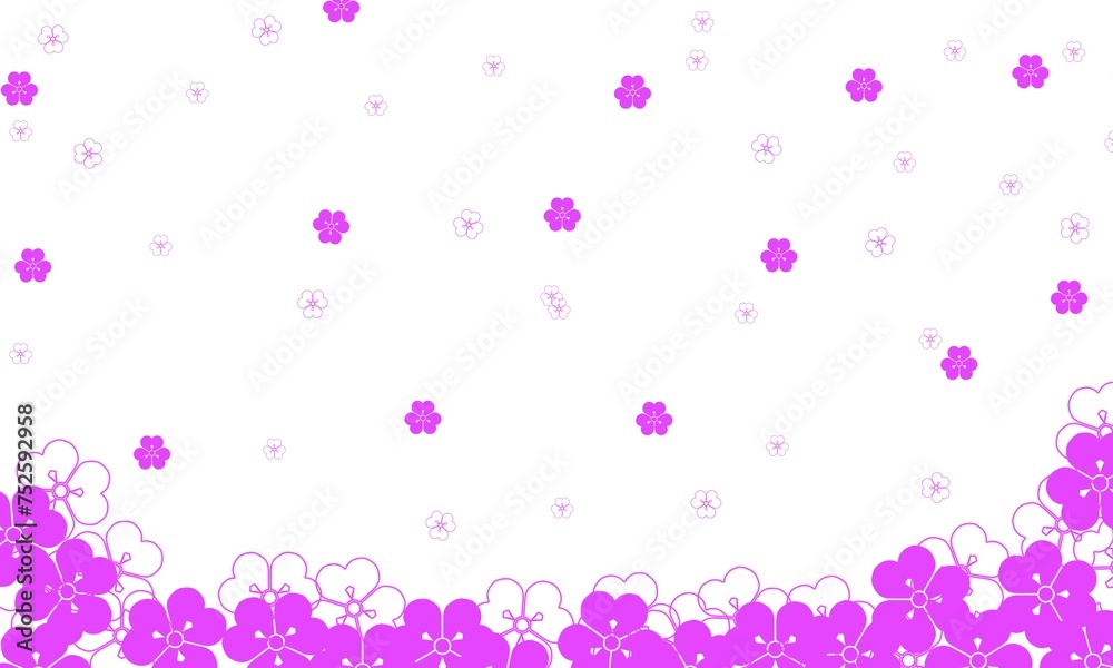 Purple background with flower petal
