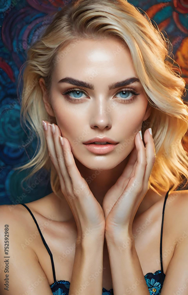 Naklejka premium portrait of a woman