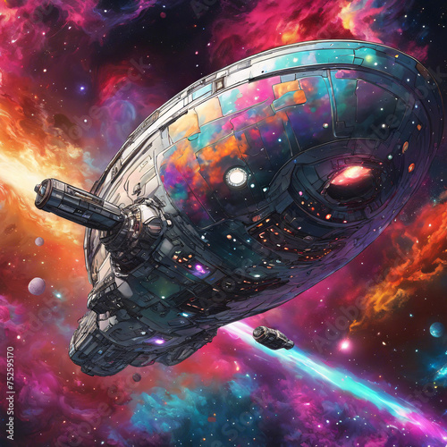 Galactic Nebula Exploration Png Design © Mr.Pancho Store