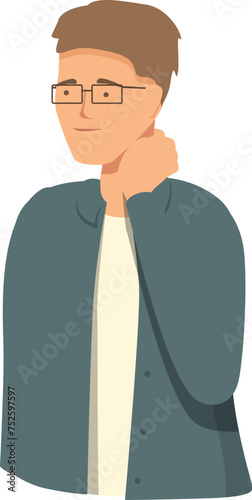 Student conversation icon cartoon vector. Talking modern speak. Commerce progenitor