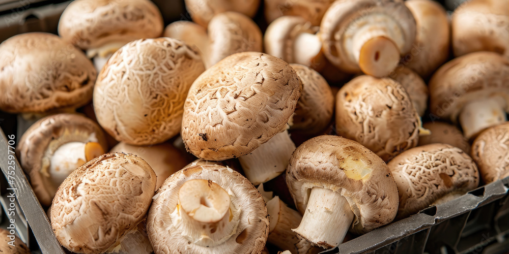 mushrooms in a basket mushrooms in a basket