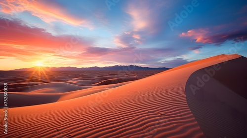 Dunes of Death Valley National Park at sunset, California, USA