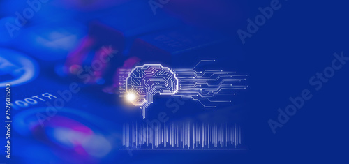 Artificial intelligence, AI image material
