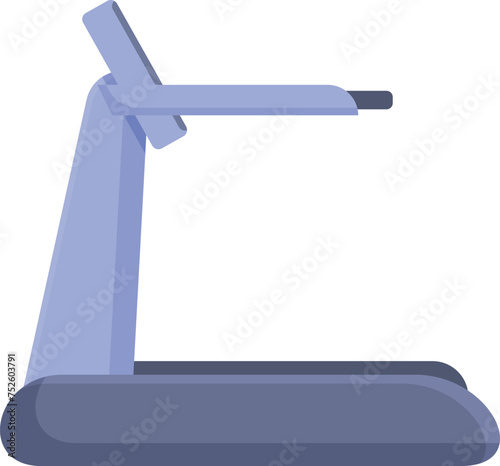 Running treadmill icon cartoon vector. Runner gym equipment. Sport workout