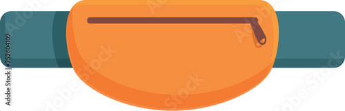 Sport running bag icon cartoon vector. Runner outdoor sport. Workout item