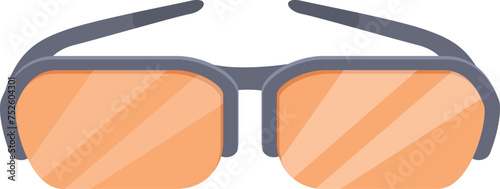 Running sunglasses icon cartoon vector. Morning workout. Item run jogging
