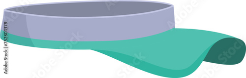 Running sun cap icon cartoon vector. Runner start workout. Step counter