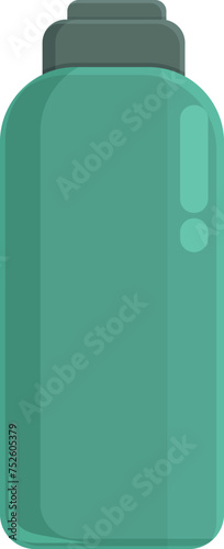 Water flask icon cartoon vector. Running accessories. Success run sport