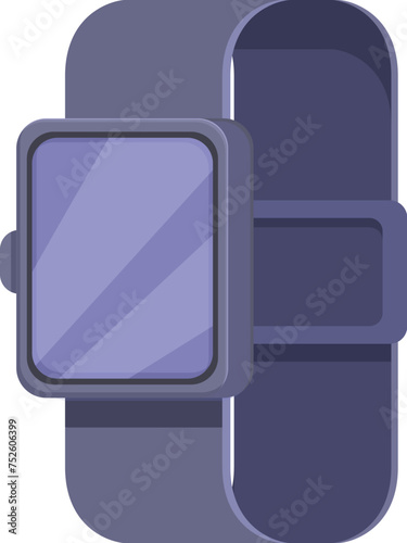 Workout run watch icon cartoon vector. Step counter running. Gym fitness