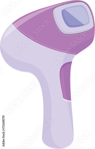 Cream photo epilator icon cartoon vector. Cosmetic body care. Spa electro