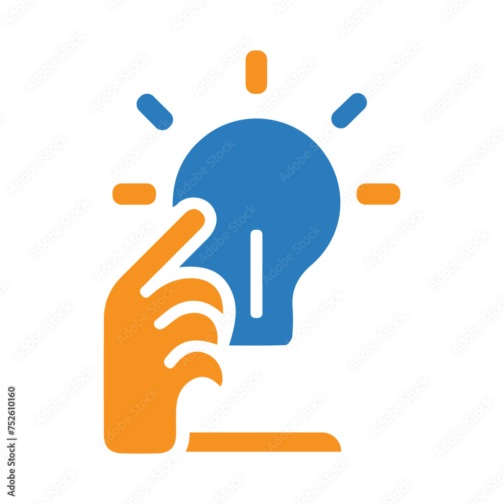 Idea, bulb, creative, hand, tree brain, creative idea on hand icon Idea, bulb, creative, hand, tree brain, creative idea on hand icon