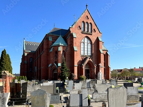 St. Bartholomew's Church with a cemetery photo