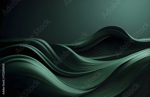 Dark Green Abstract Background