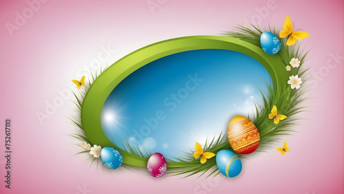 Beautiful Easter holidays abstract design