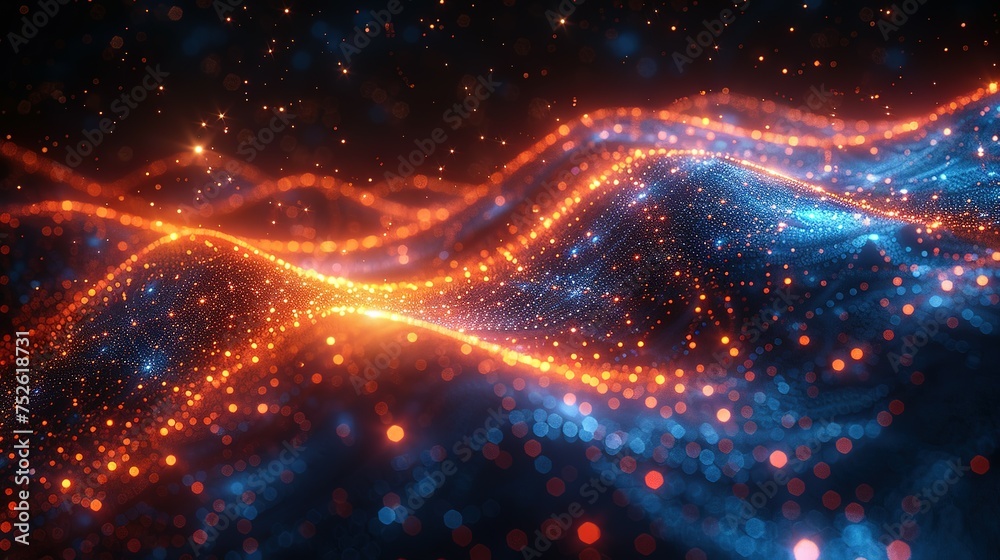 Abstract digital background. Can be used for technological processes, neural networks and AI, digital storages, sound and graphic forms, science, education, etc Abstract digital background. Can be used for technological processes, neural networks and AI, digital storages, sound and graphic forms, science, education, etc