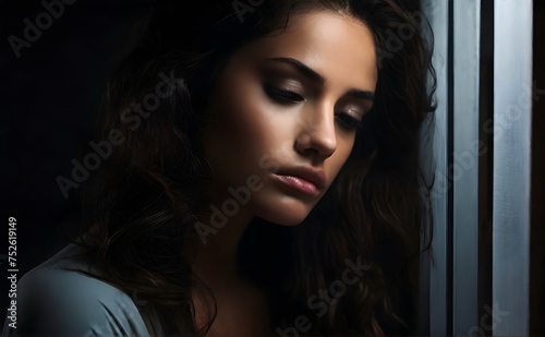Woman is having a bad depression