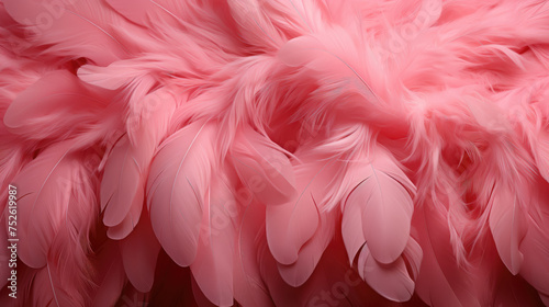 background of pink feathers, bird, flamingo, parrot, banner, space for text, abstract pattern, nature, plumage, animals, wing, flight, wallpaper, illustration, art, ornithology, fashion