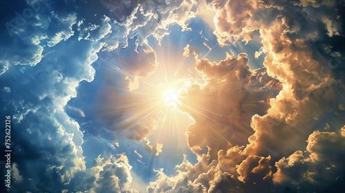God light in heaven symbolizing divine presence, truth, spiritual illumination Religion background