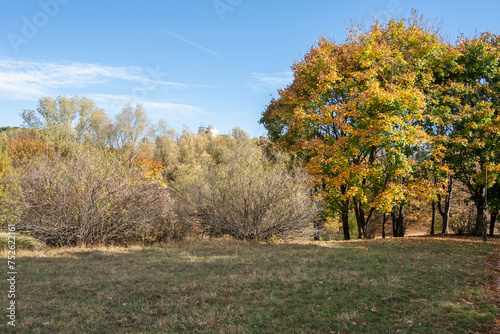 Autumn view of South Park in city of Sofia, Bulgaria