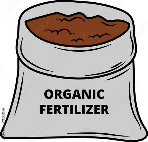 Organic Fertilizer Illustration Doodle