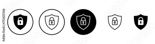 Security icon vector isolated on white background. protection icon. privacy. vpn